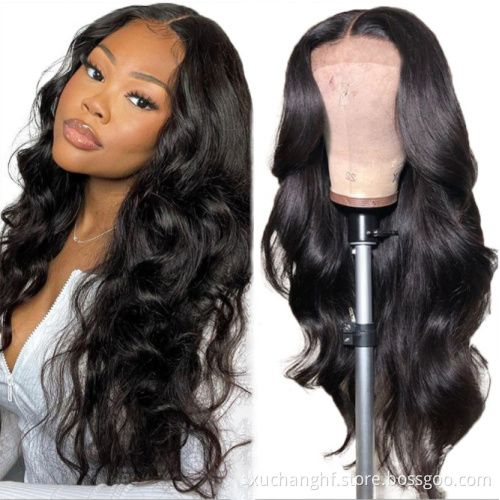 Hanfan 180% Density 13x4 13x6 Deep Wave Hd Lace Frontal Wig Human Hair 4x4 5x5 Lace Closure Wigs